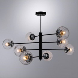 Люстра на штанге ARTE LAMP SEGIN A3566PL-8BK