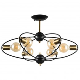 Потолочная люстра ARTE LAMP GLASGOW A1963PL-6BK
