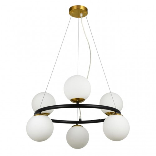 Подвесная люстра ARTE LAMP ALCOR A2224SP-6BK