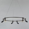 Подвесная люстра ARTE LAMP RING A2186SP-1BK