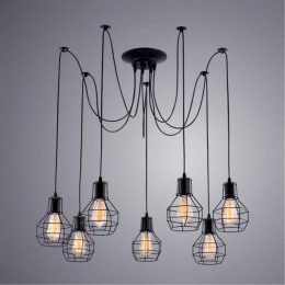 Подвесная люстра ARTE LAMP SPIDER A1109SP-7BK