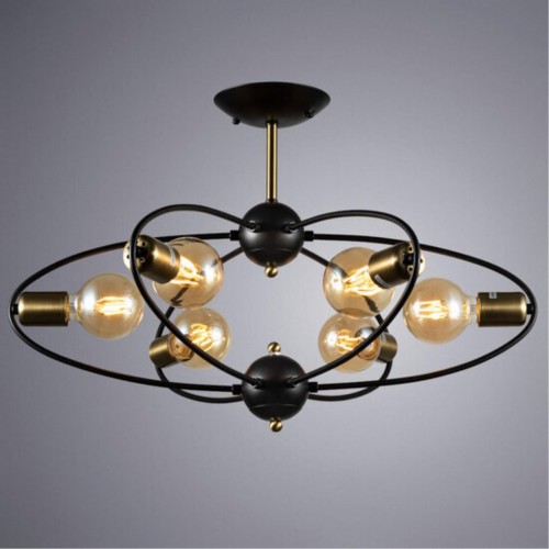 Потолочная люстра ARTE LAMP GLASGOW A1963PL-6BK