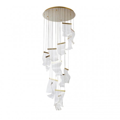 Каскадная люстра ARTE LAMP GRAPPOLO A2283SP-14GO
