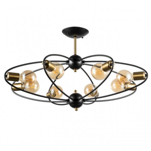 Потолочная люстра ARTE LAMP GLASGOW A1963PL-8BK