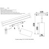 Светильник трековый магнитный Crystal Lux CLT 0.33 003 18W BL 4000K