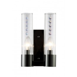 Бра Crystal Lux OTONO AP2 BLACK CHROMIUM/TRANSPARENTE
