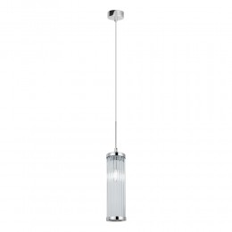 Светильник подвесной Crystal Lux TADEO SP1 D100 CHROME/TRANSPARENTE