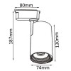 Cветильник трековый однофазный Crystal Lux CLT 0.31 007 20W WH