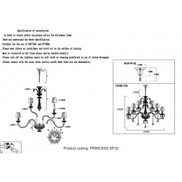 Люстра Crystal Lux PRINCESS SP30