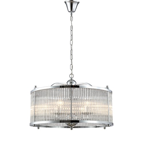 Люстра Crystal Lux TADEO SP6 D600 CHROME/TRANSPARENTE