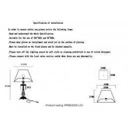 Настольная лампа Crystal Lux PRINCESS LG1