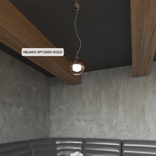 Светильник подвесной Crystal Lux HELADO SP1 D200 GOLD