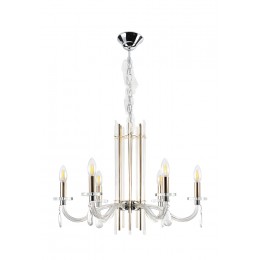 Люстра Crystal Lux AURELIO SP6 GOLD+CHROME/TRANSPARENT