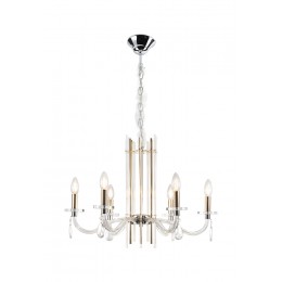 Люстра Crystal Lux AURELIO SP6 GOLD+CHROME/TRANSPARENT