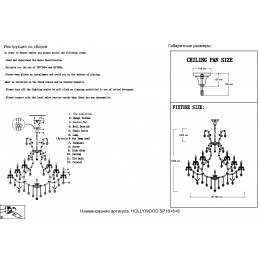 Люстра Crystal Lux HOLLYWOOD SP16+8+8 GOLD