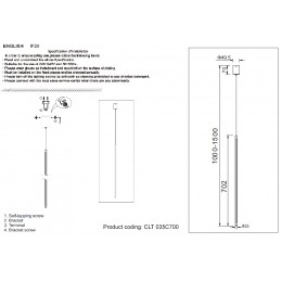 Светильник подвесной Crystal Lux CLT 035C700 WH