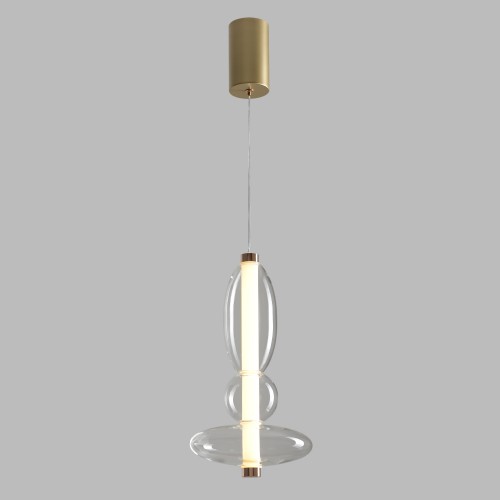 Светильник подвесной Crystal Lux QUASAR SP10W LED TRANSPARENT