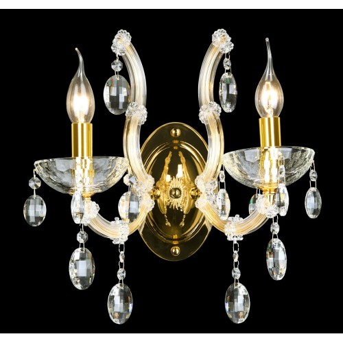 Бра Crystal Lux HOLLYWOOD AP2 GOLD