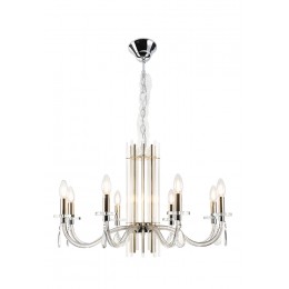 Люстра Crystal Lux AURELIO SP8 GOLD+CHROME/TRANSPARENT
