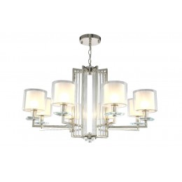Люстра Crystal Lux NICOLAS SP-PL8 NICKEL/WHITE