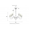 Люстра Crystal Lux SILVESTRO SP12 AMBER