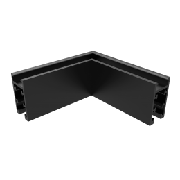 Соединитель для магнитного накладного шинопровода угловой Crystal Lux CLT 0.216 04 BL