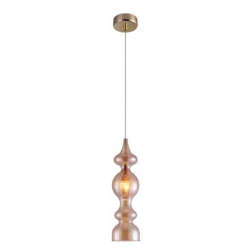 Светильник подвесной Crystal Lux IRIS SP1 A AMBER