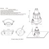 Светильник встраиваемый Crystal Lux CLT 006C1 WH