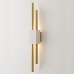 Бра Crystal Lux CARTA AP6W LED WHITE/BRASS