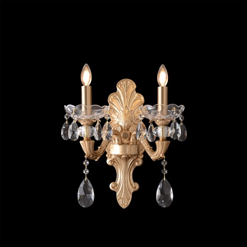 Бра Crystal Lux ELIZABETH AP2 BRASS
