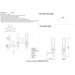 Бра Crystal Lux PRIMAVERA AP1 CHROME