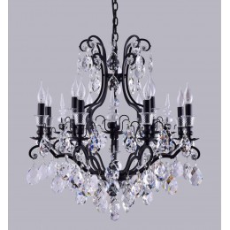 Люстра Crystal Lux MAGNIFICO SP13 BLACK/TRANSPARENT