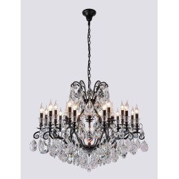 Люстра Crystal Lux MAGNIFICO SP19 BLACK/TRANSPARENT