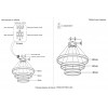 Люстра Crystal Lux TRON SP158W LED BLACK
