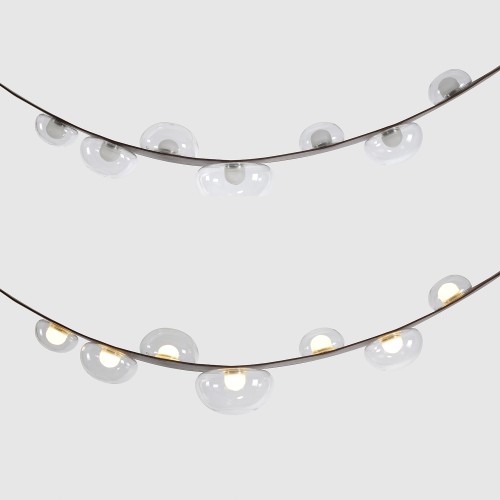 Светильник подвесной Crystal Lux BOSQUE SP7 L3000 BROWN/TRANSPARENT