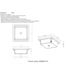 Светильник потолочный Crystal Lux DAMIAN PL4 NICKEL