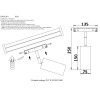 Светильник трековый магнитный Crystal Lux CLT 0.33 003 18W BL 3000K
