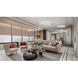 Бра Crystal Lux OTONO AP2 BRASS/TRANSPARENTE