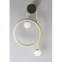 Бра Crystal Lux RODRIGO AP20W LED BLACK/GOLD