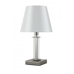 Настольная лампа Crystal Lux NICOLAS LG1 NICKEL/WHITE