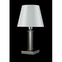 Настольная лампа Crystal Lux NICOLAS LG1 NICKEL/WHITE