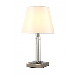 Настольная лампа Crystal Lux NICOLAS LG1 NICKEL/WHITE
