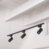 Шинопровод однофазный с питанием и заглушкой Crystal Lux CLT 0.11 01 L1000 BL