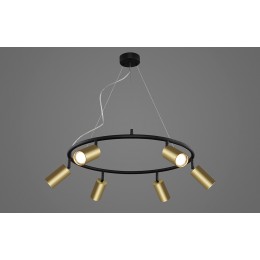 Светильник подвесной Crystal Lux CLT 015C6 D600 BL-GO