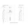 Светильник подвесной Crystal Lux IRIS SP1 B TRANSPARENT