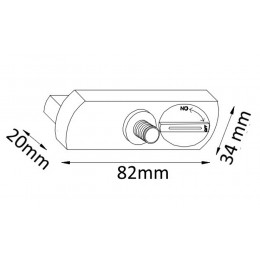 Адаптер для однофазного шинопровода Crystal Lux CLT 0.212 02 WH