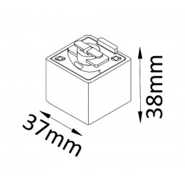 Адаптер для однофазного шинопровода Crystal Lux CLT 0.212 03 WH