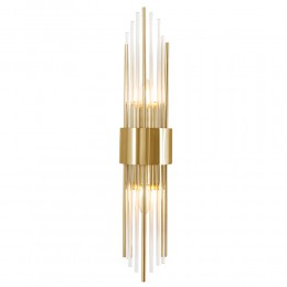 Бра Crystal Lux ATENTO AP2 BRASS/TRANSPARENTE