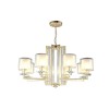 Люстра Crystal Lux NICOLAS SP-PL8 GOLD/WHITE