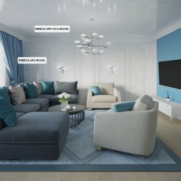 Люстра Crystal Lux REBECA SP5+10+5 NICKEL